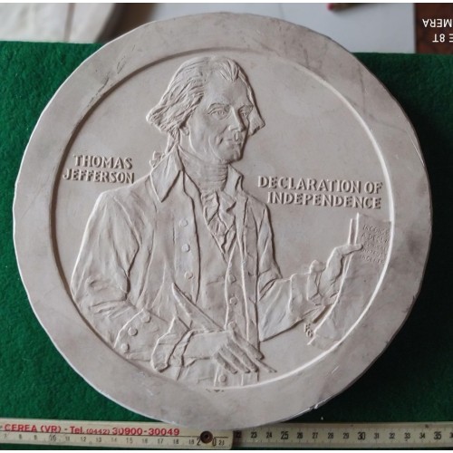 362. Thomas Jefferson  gipsztányér