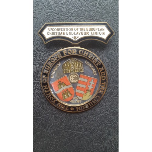 700. Keresztény Európa Ifjúsága - Díszes függesztő 1927