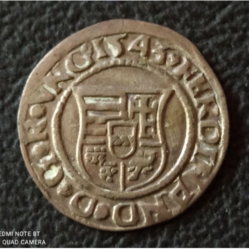 834. I.Ferdinánd 1543 KB dénár
