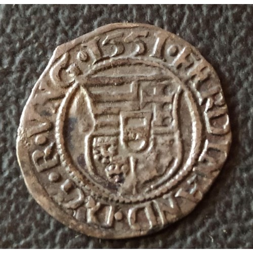 960. I.Ferdinánd rozettás 1551 KB dénár