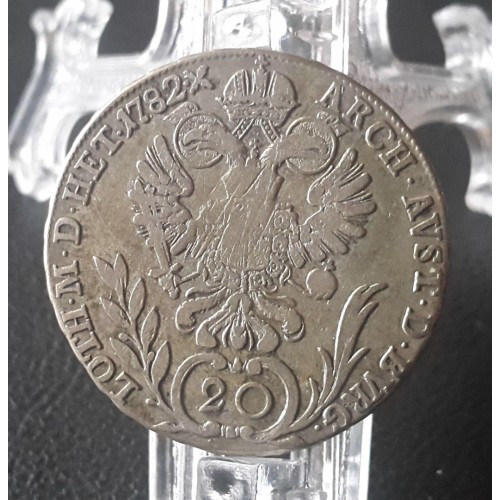 774. II.József 1782 A  20 Kr.