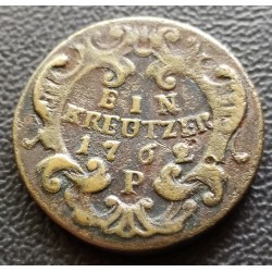 1006. Mária Terézia 1762 P egy krajcár