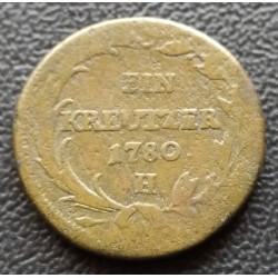 1014. Mária Terézia 1780 H 1 kr.