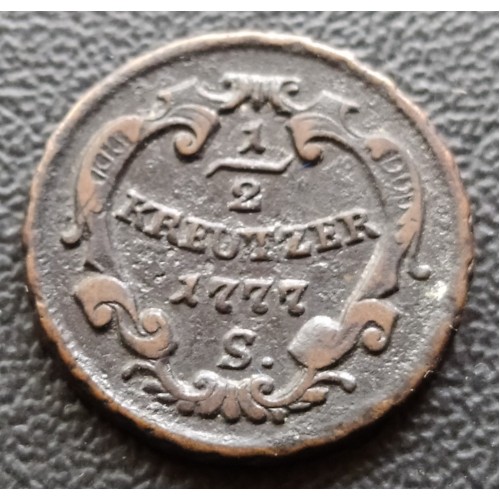 1016. Mária Terézia 1777 S.  fél kr.