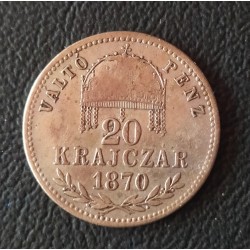 415. FJ. 1870 GYF.  VP. 20 Kr.