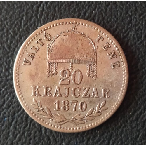 415. FJ. 1870 GYF.  VP. 20 Kr.