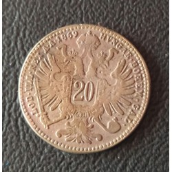 421. FJ. 1869 20 Kr