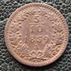 719. 1859 A  5/10 Krajcár