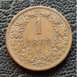 810. FJ. 1860 E  1 krajcár