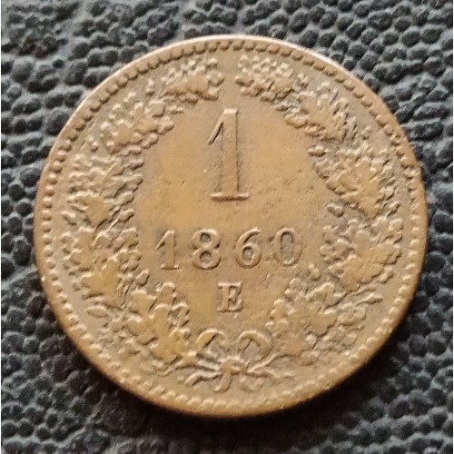 810. FJ. 1860 E  1 krajcár