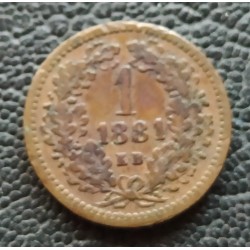 816. FJ. 1881 KB 1 krajcár