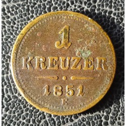 835. FJ. 1851 E 1 krajcár