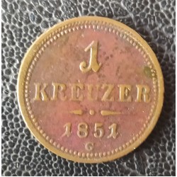 836. FJ.1851 G 1 krajcár