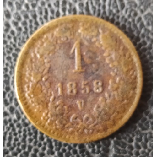 851. FJ. 1858 V  1 krajcár