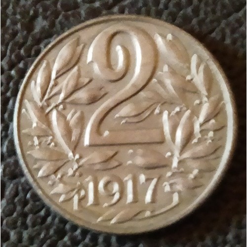 1286. FJ. 2 heller 1917