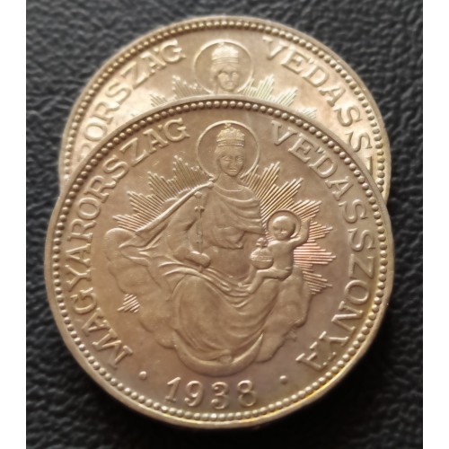 095. 2 pegő párban. 1938-as mosolygós és hagyományos