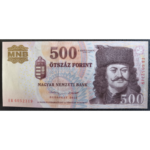 895. 500 Forint. 2013 EB