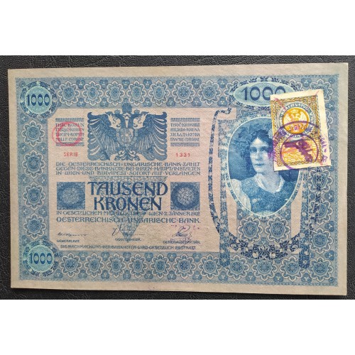 1108. 1000 Korona Horváth felülbélyegzéssel