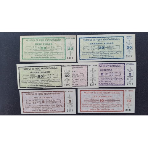 722. Világítási és Vízmű Rt. sor