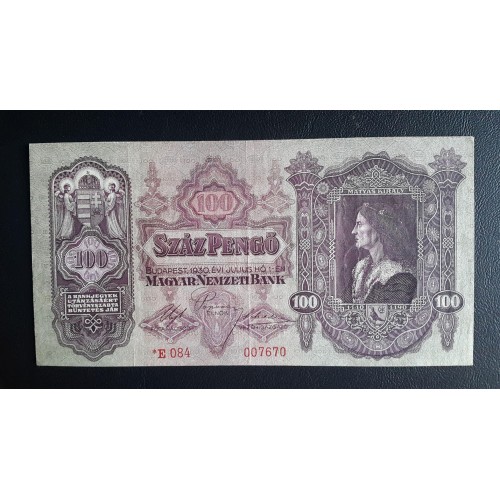 443. 1930. 100 Pengő  csillagos
