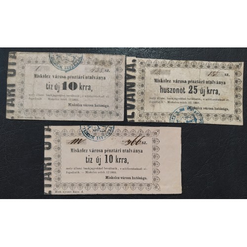 043. MISKOLC pénztári utalványok