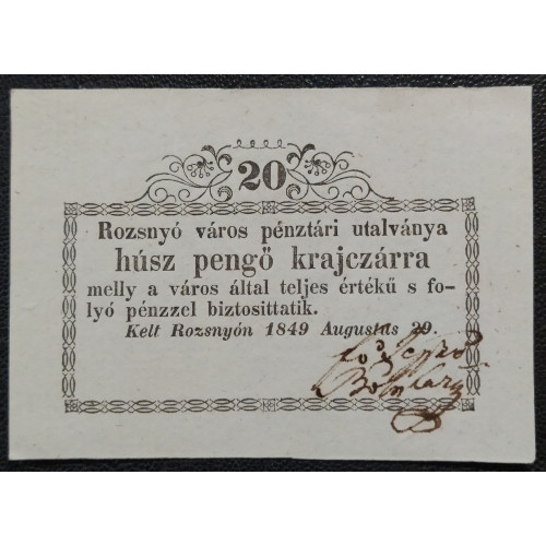 110. 20 pengő krajczár - Szabadságharc