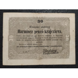 143. 30 Pengő krajczár